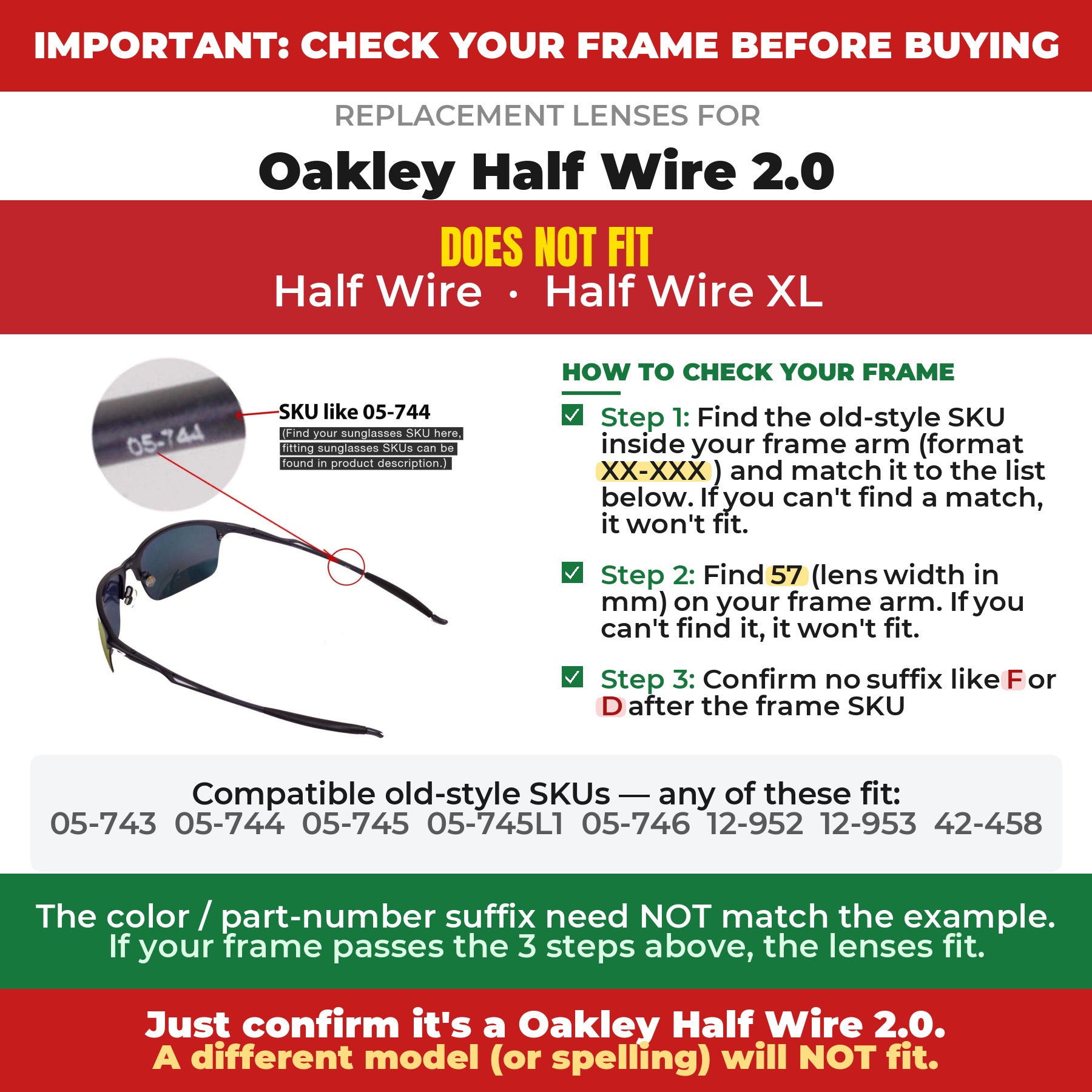 Verify your Oakley Half Wire 2.0 frame##shared