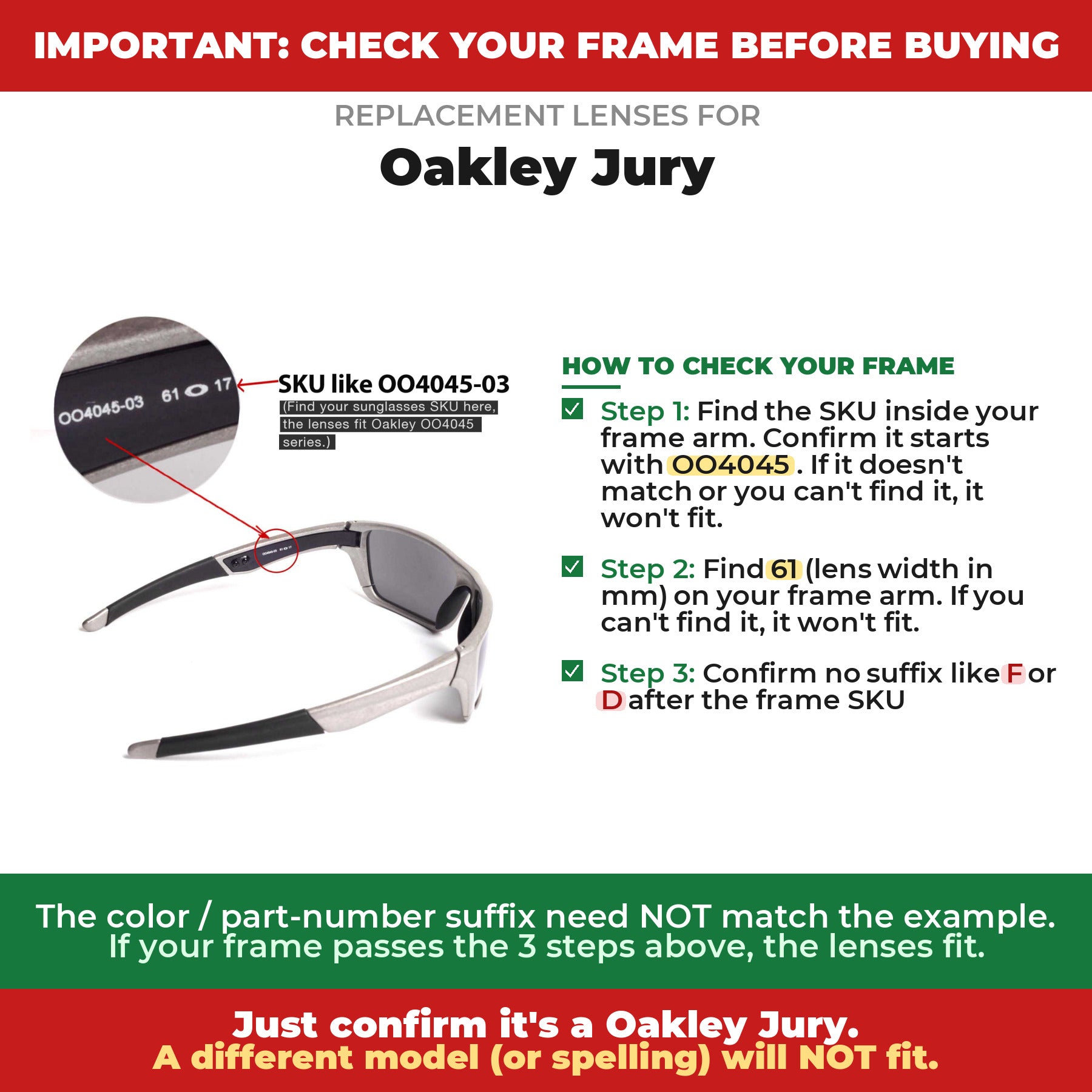 Verify your Oakley Jury frame##shared