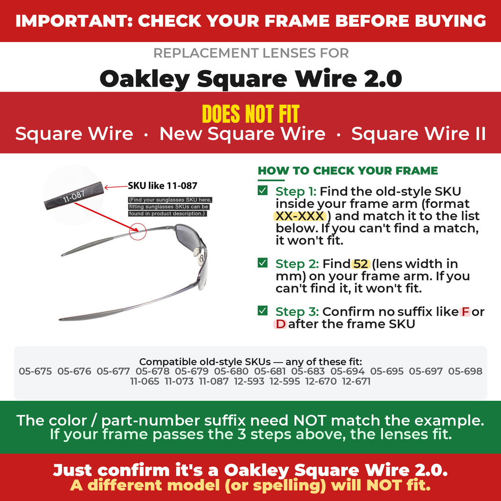 Verify your Oakley Square Wire 2.0 frame##shared