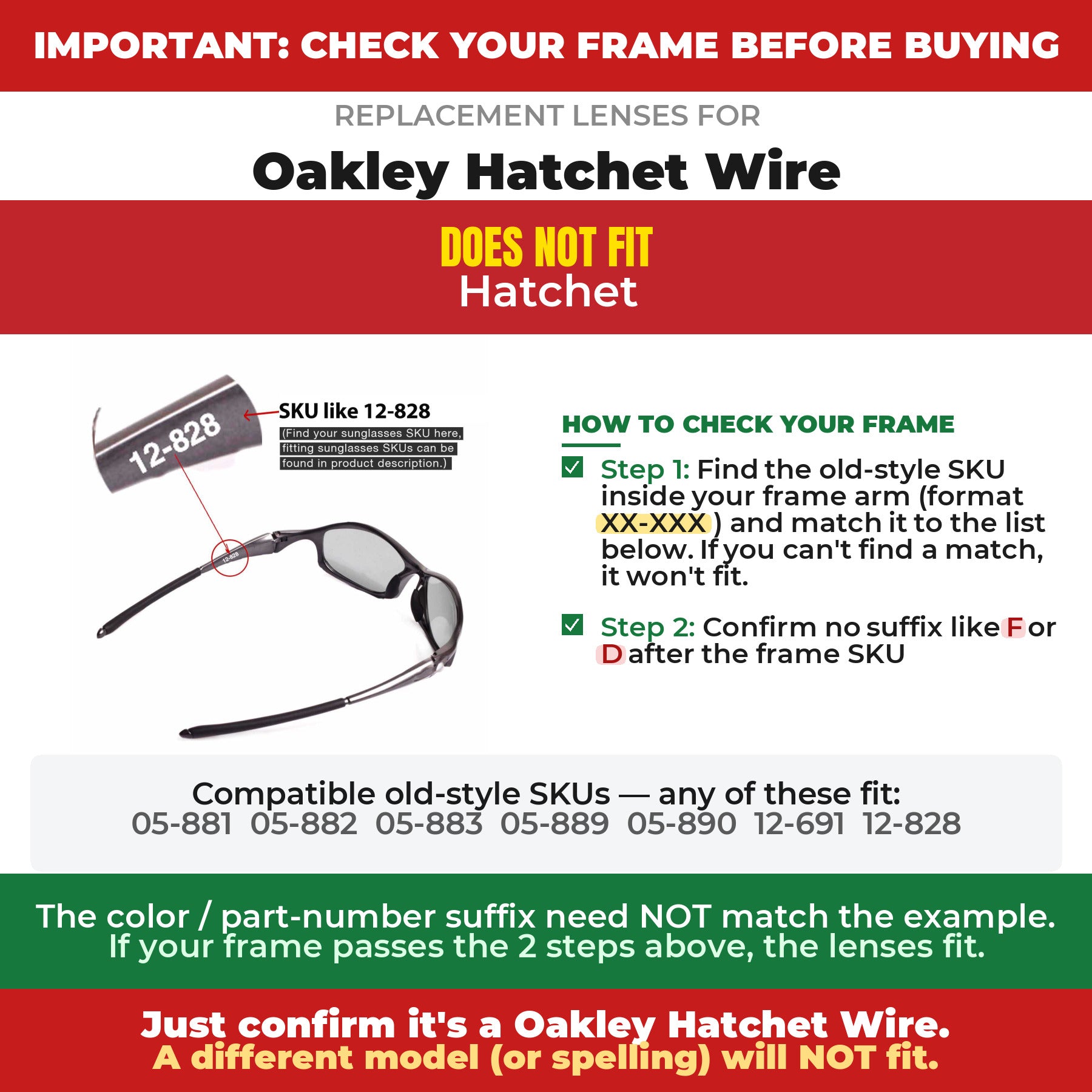 Verify your Oakley Hatchet Wire frame##shared