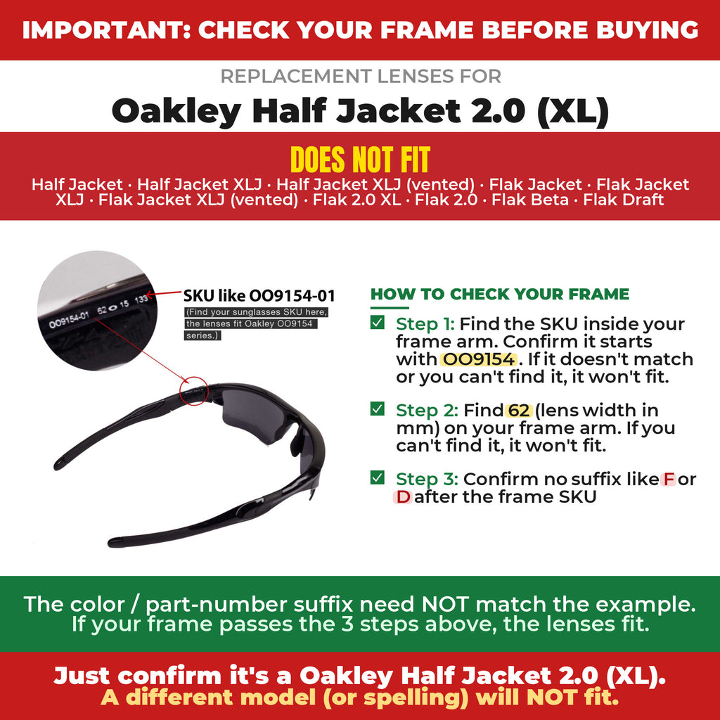 Verify your Oakley Half Jacket 2.0 (XL) frame##shared