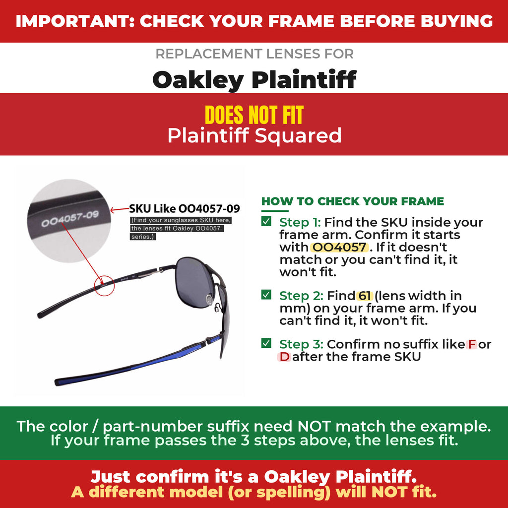Verify your Oakley Plaintiff frame##shared