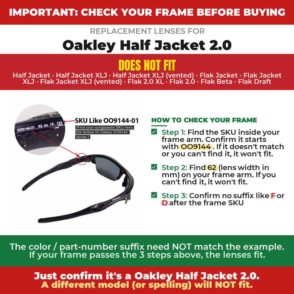 Verify your Oakley Half Jacket 2.0 frame##shared