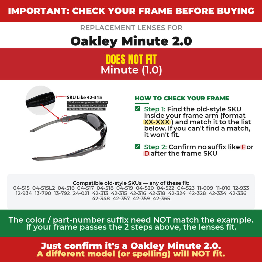 Verify your Oakley Minute 2.0 frame##shared