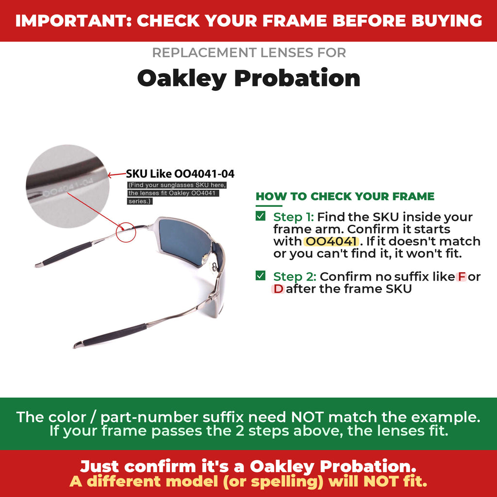 Verify your Oakley Probation frame##shared