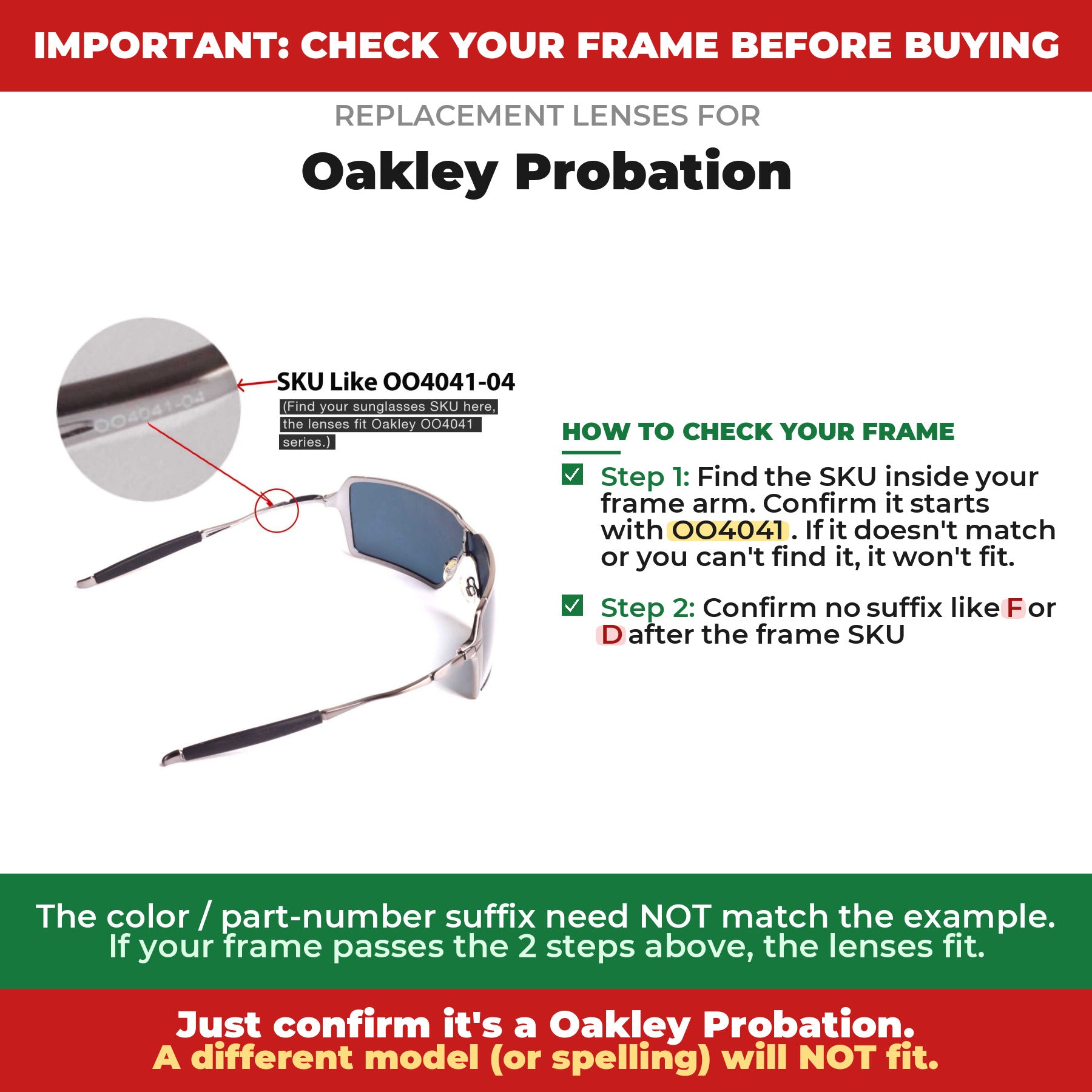 Verify your Oakley Probation frame##shared