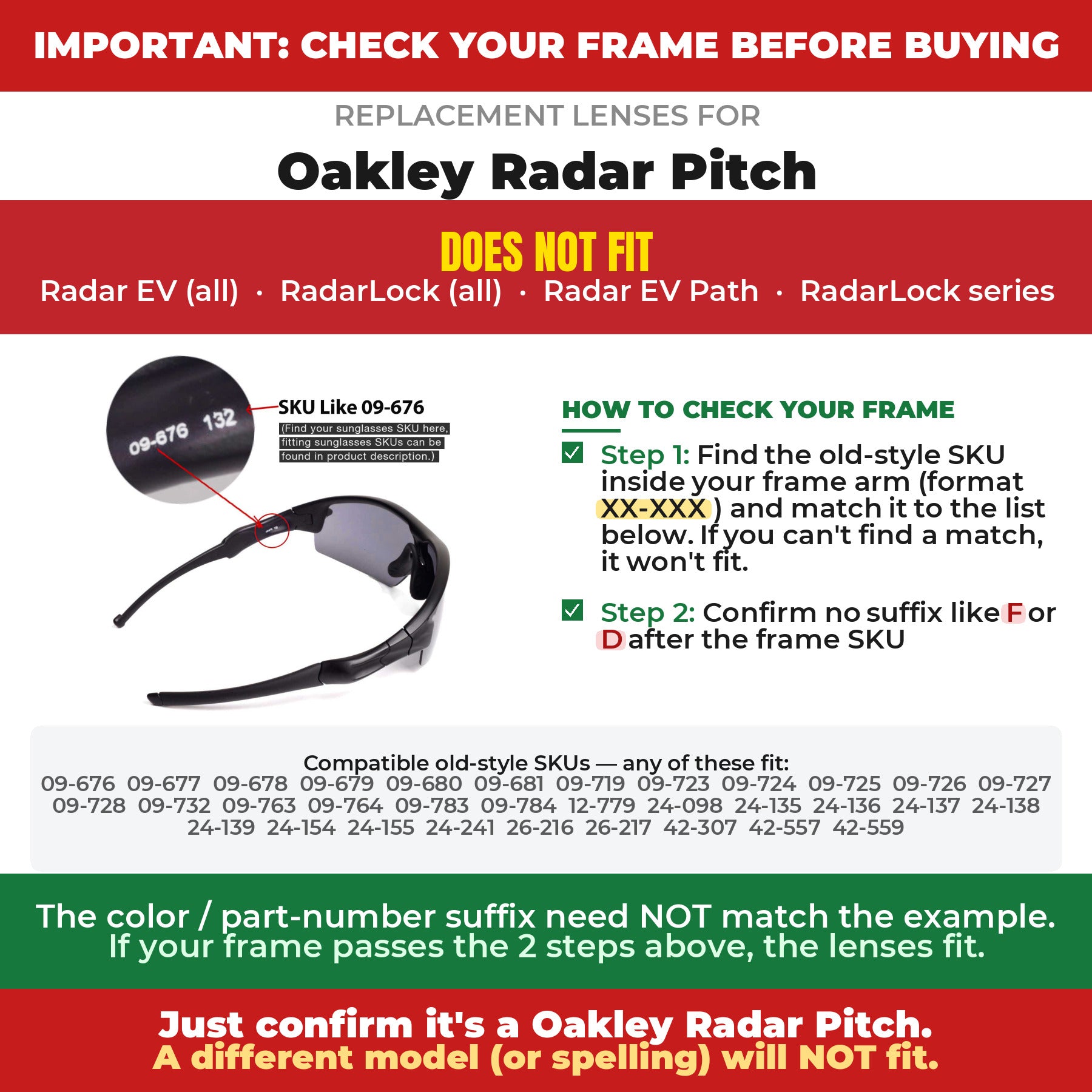 Verify your Oakley Radar Pitch frame##shared