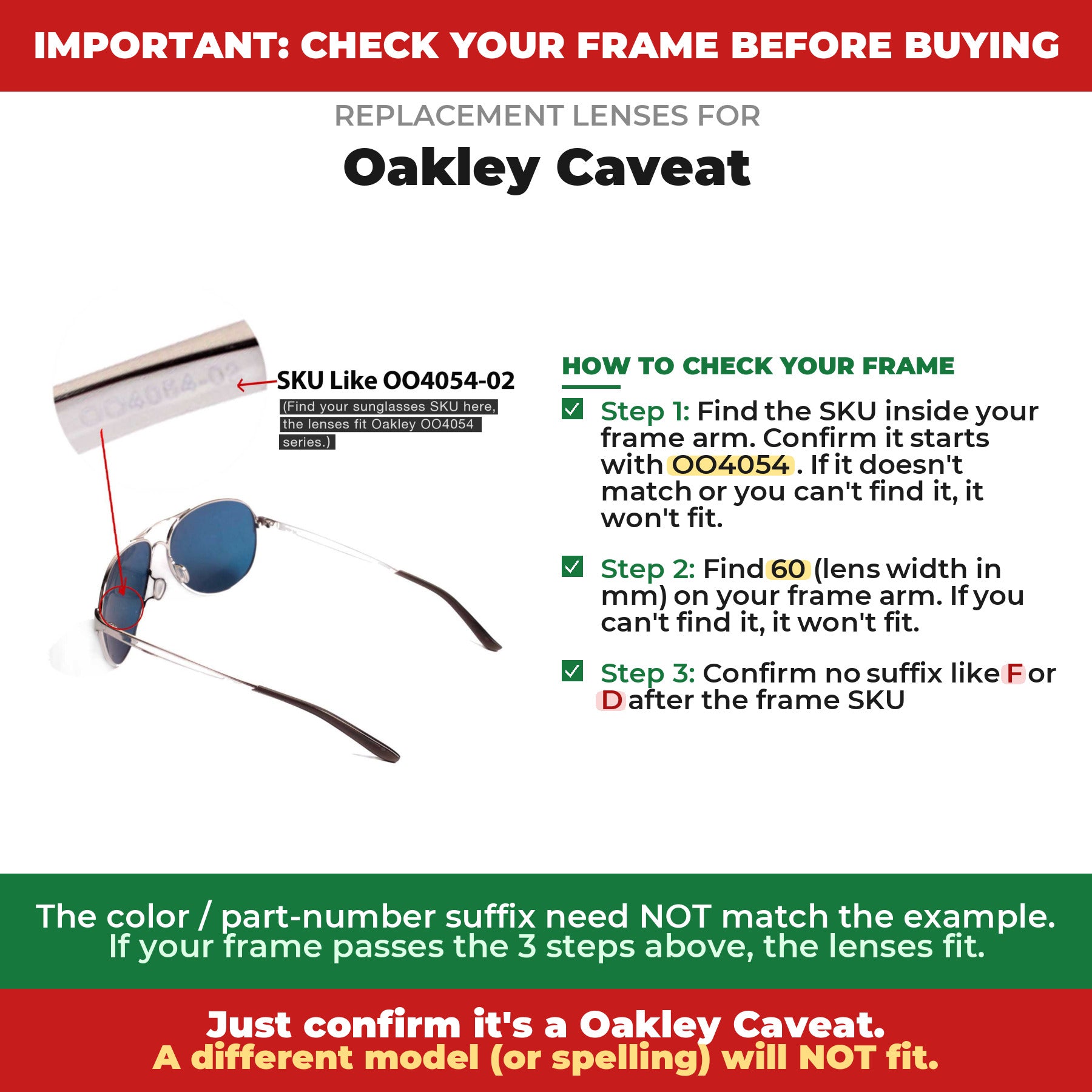 Verify your Oakley Caveat frame##shared