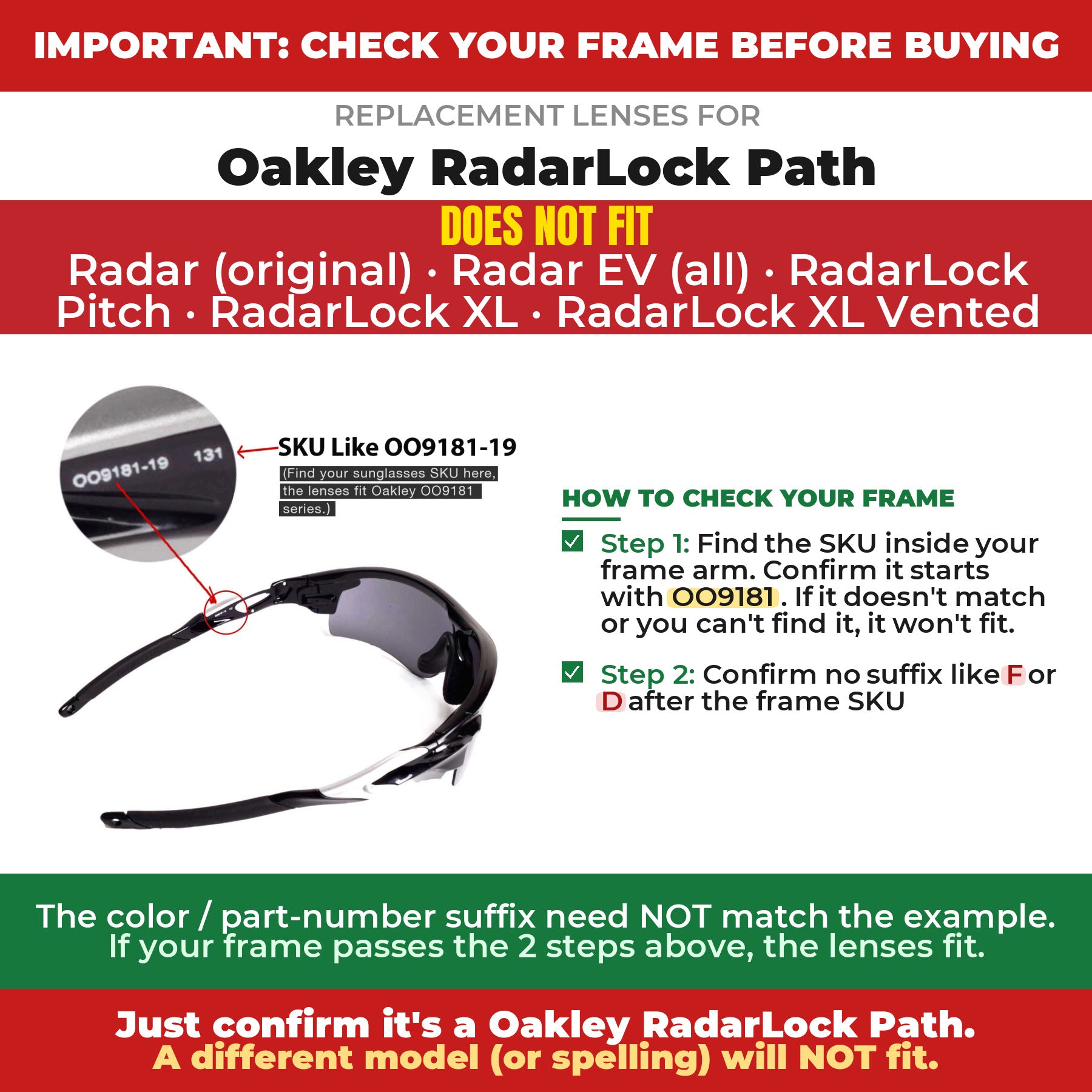 Verify your Oakley RadarLock Path frame##shared