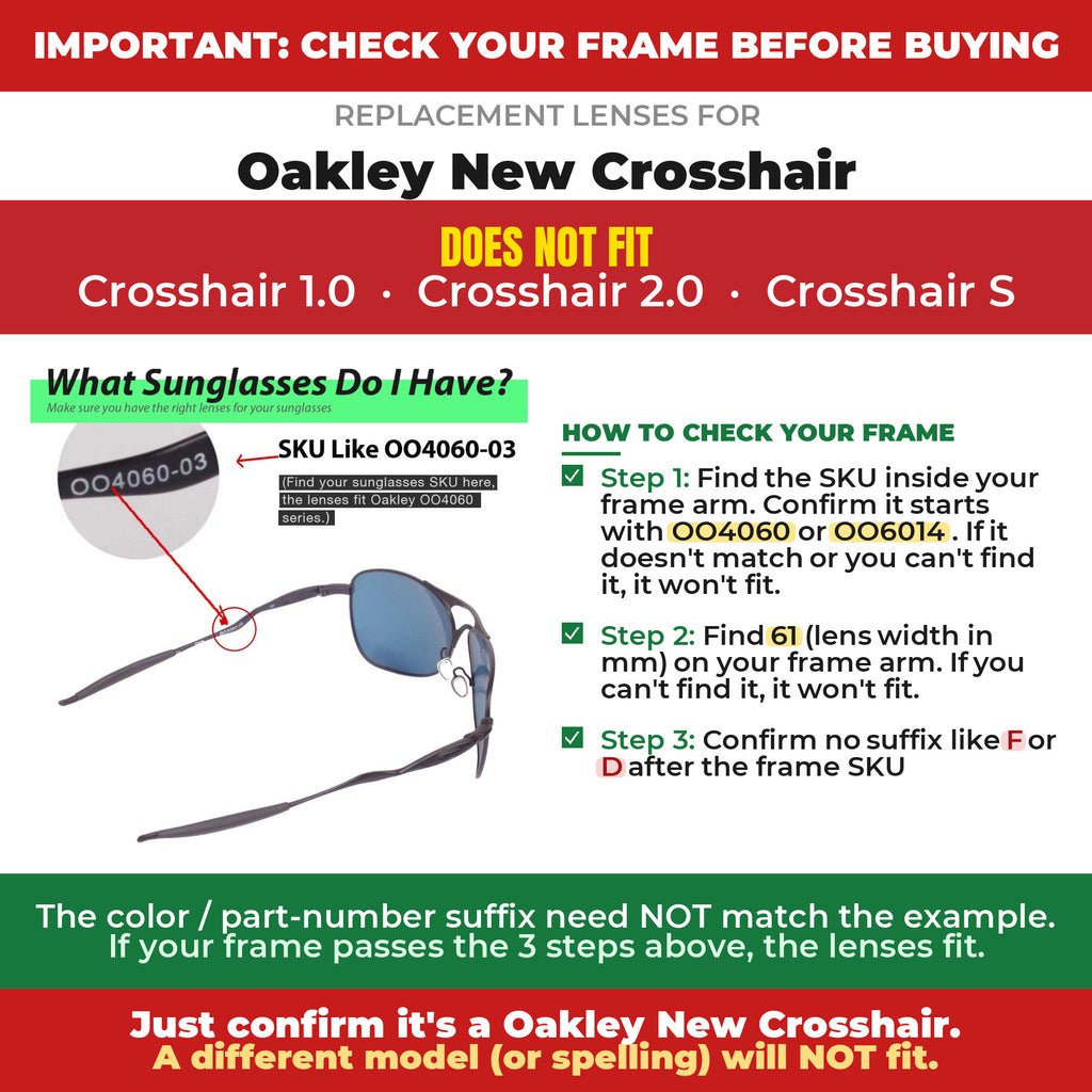 Verify your Oakley New Crosshair frame##shared