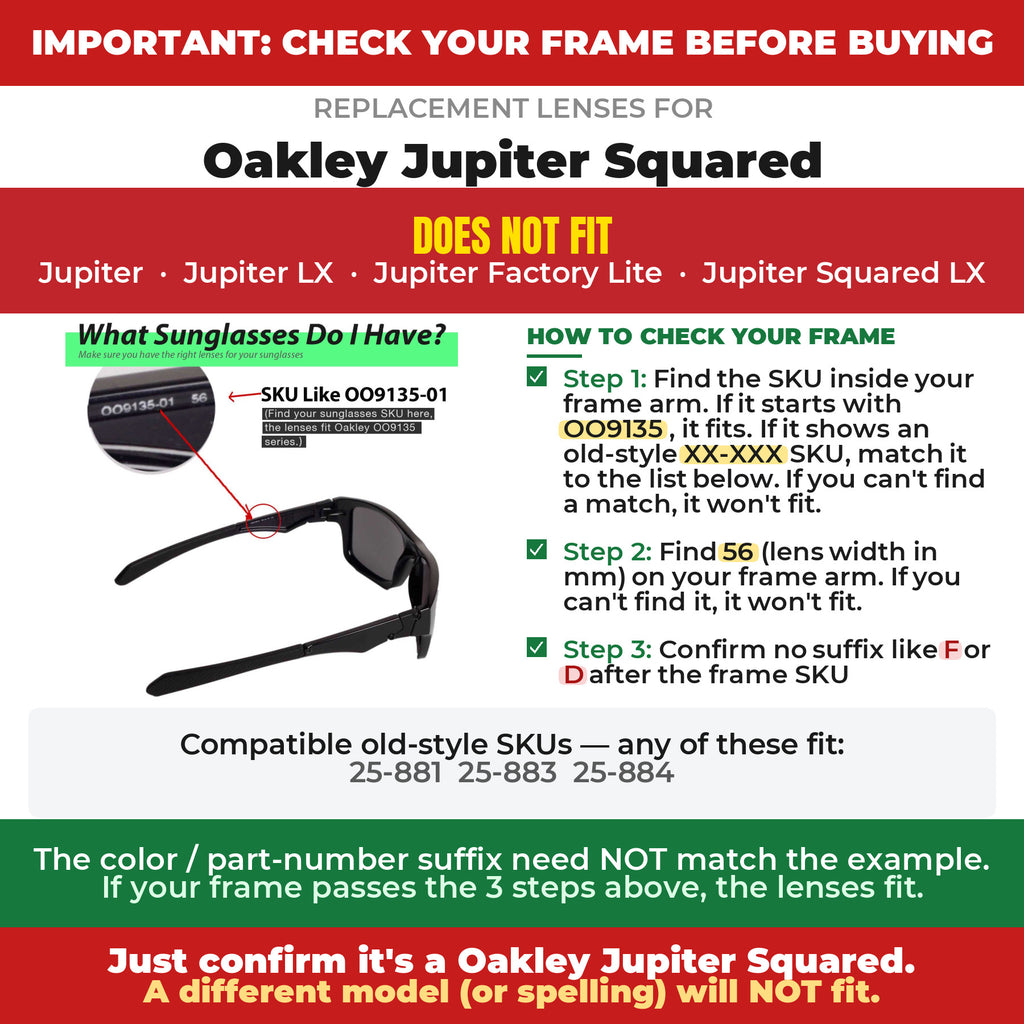 Verify your Oakley Jupiter Squared frame##shared