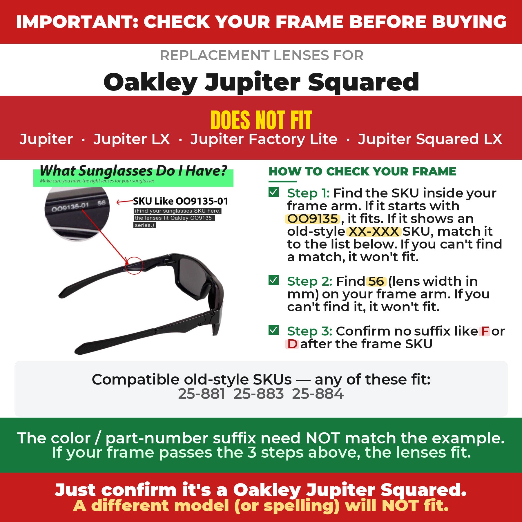 Verify your Oakley Jupiter Squared frame##shared