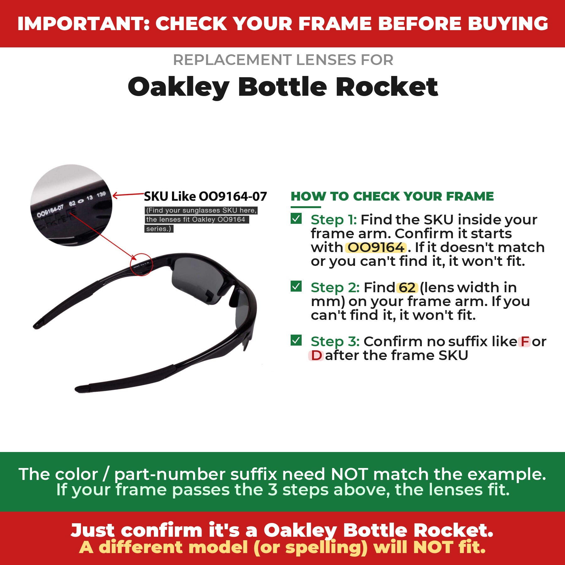 Verify your Oakley Bottle Rocket frame##shared