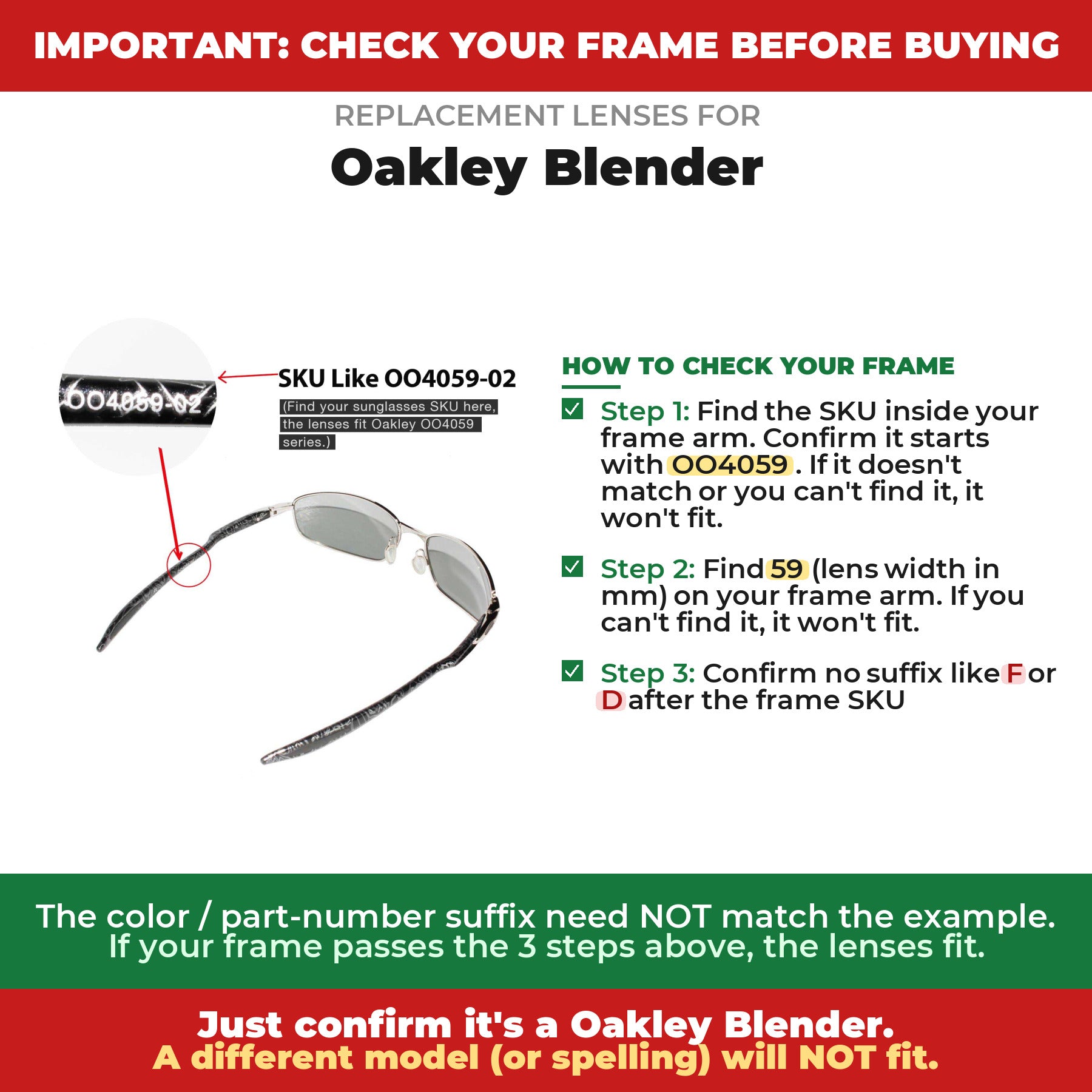 Verify your Oakley Blender frame##shared