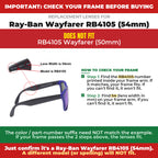 Verify your Ray-Ban Wayfarer RB4105 (54mm) frame##shared