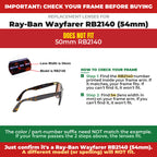 Verify your Ray-Ban Wayfarer RB2140 (54mm) frame##shared