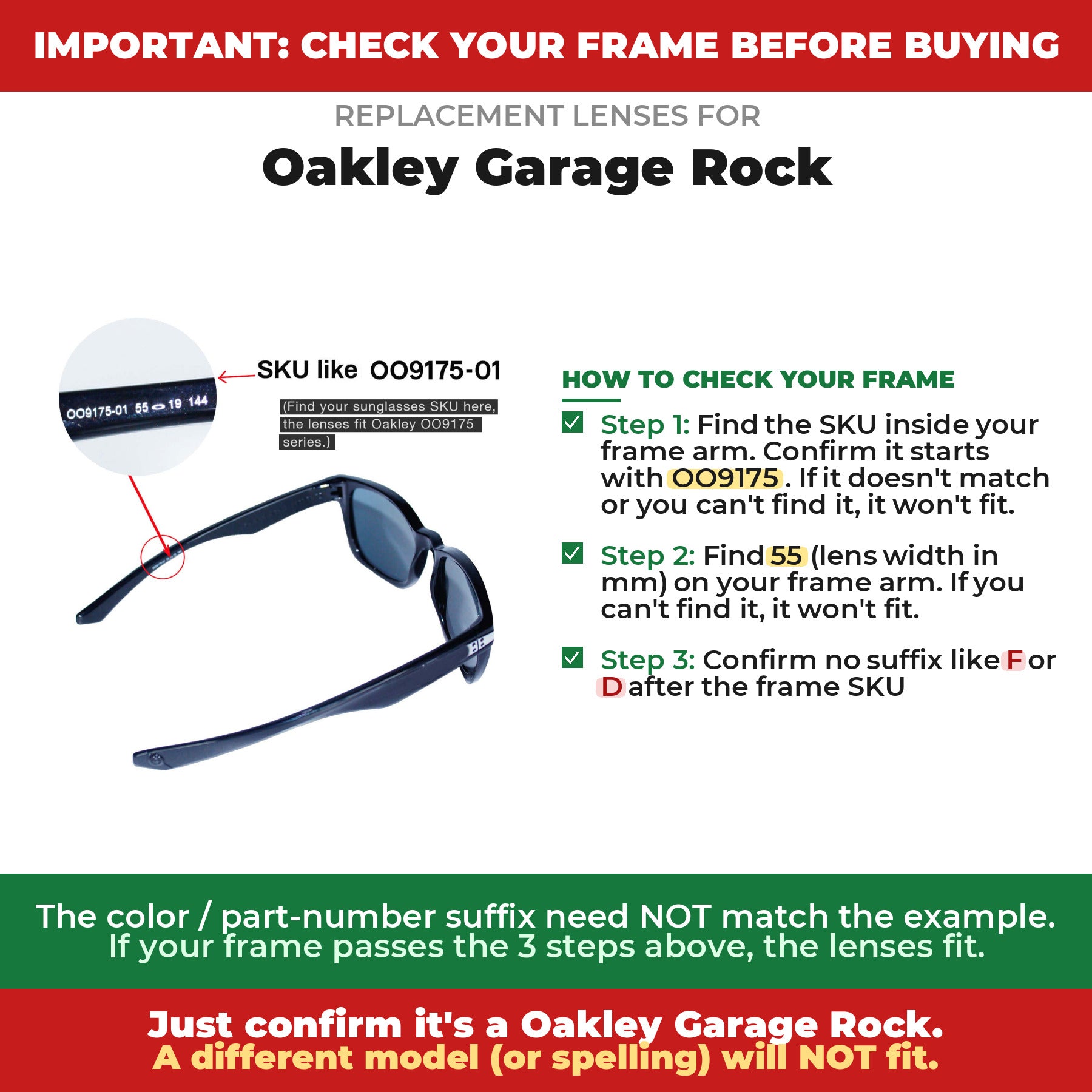 Verify your Oakley Garage Rock frame##shared