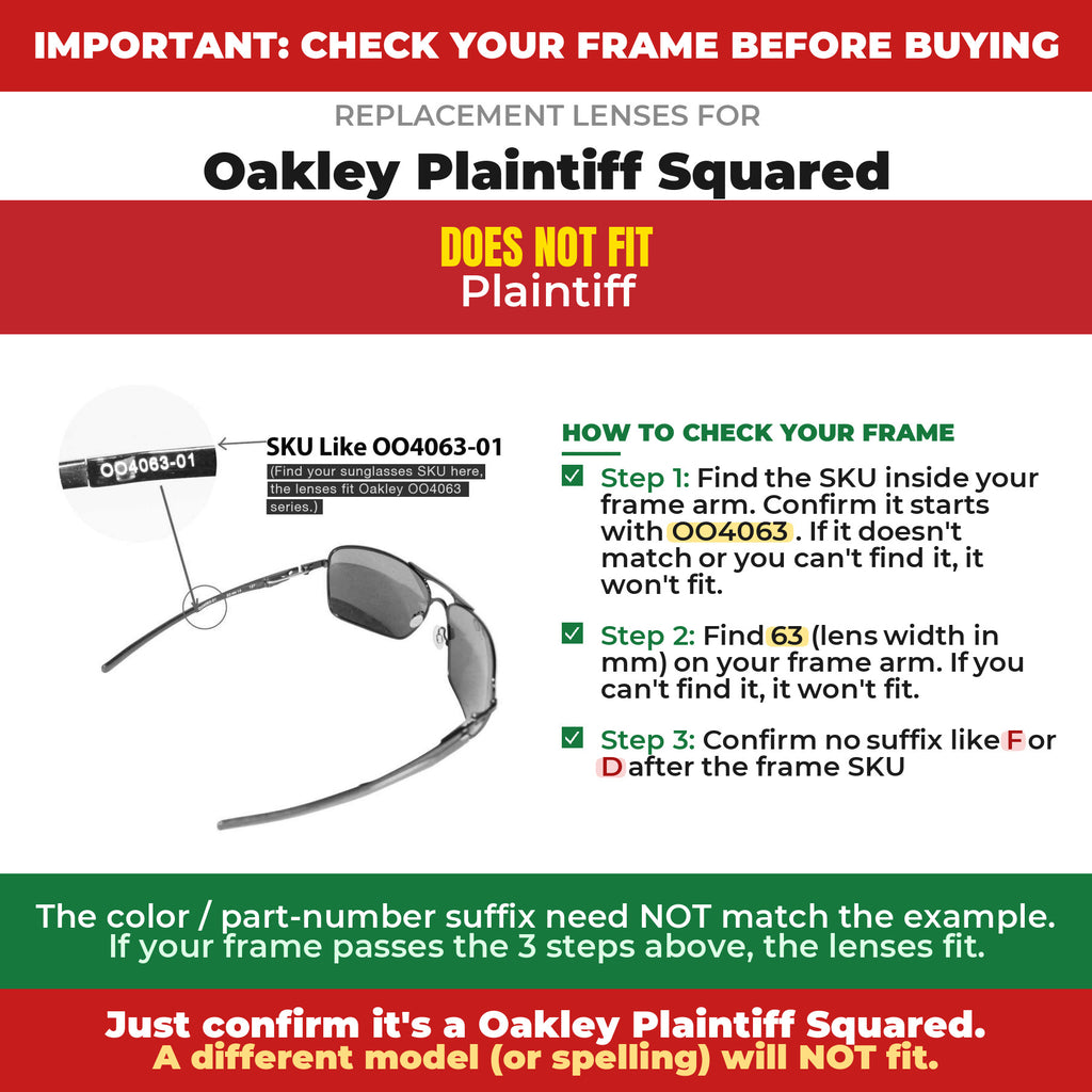 Verify your Oakley Plaintiff Squared frame##shared