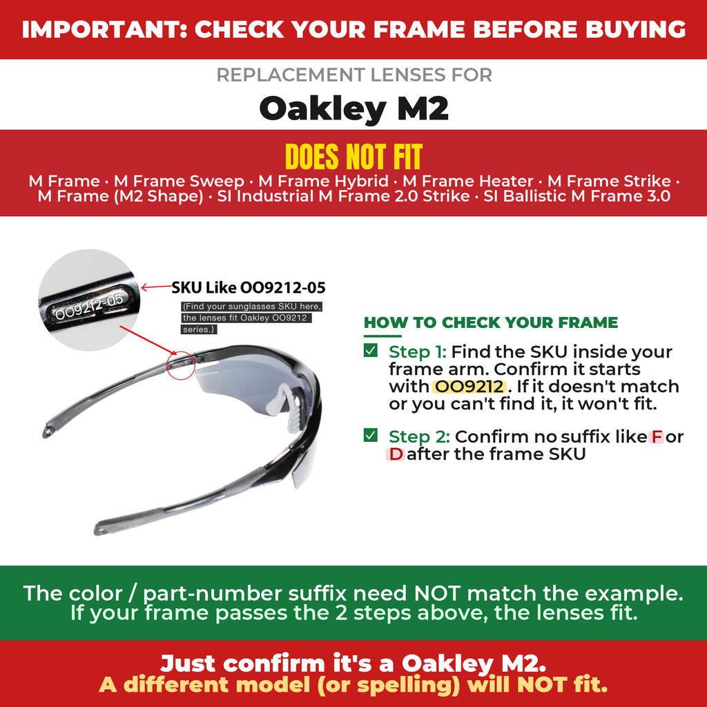 Verify your Oakley M2 frame##shared