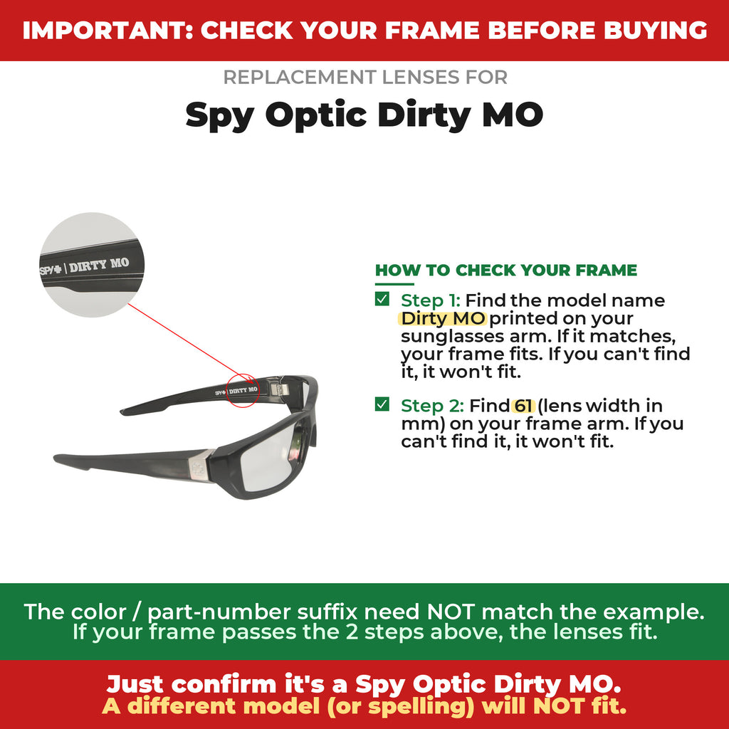 Verify your Spy Optic Dirty MO frame##shared
