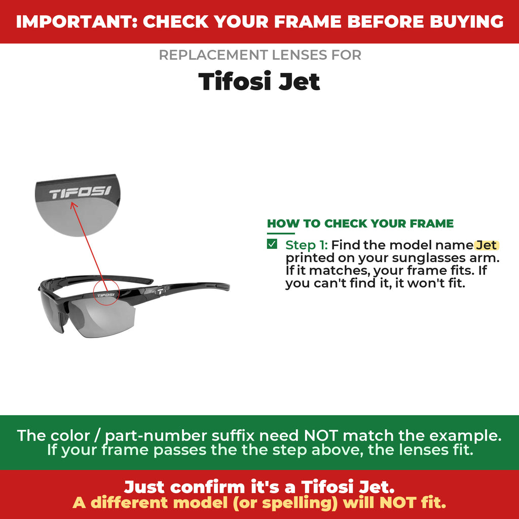 Verify your Tifosi Jet frame##shared