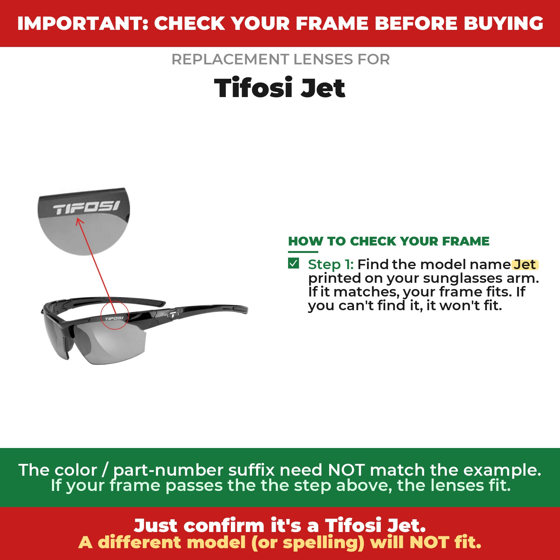 Verify your Tifosi Jet frame##shared