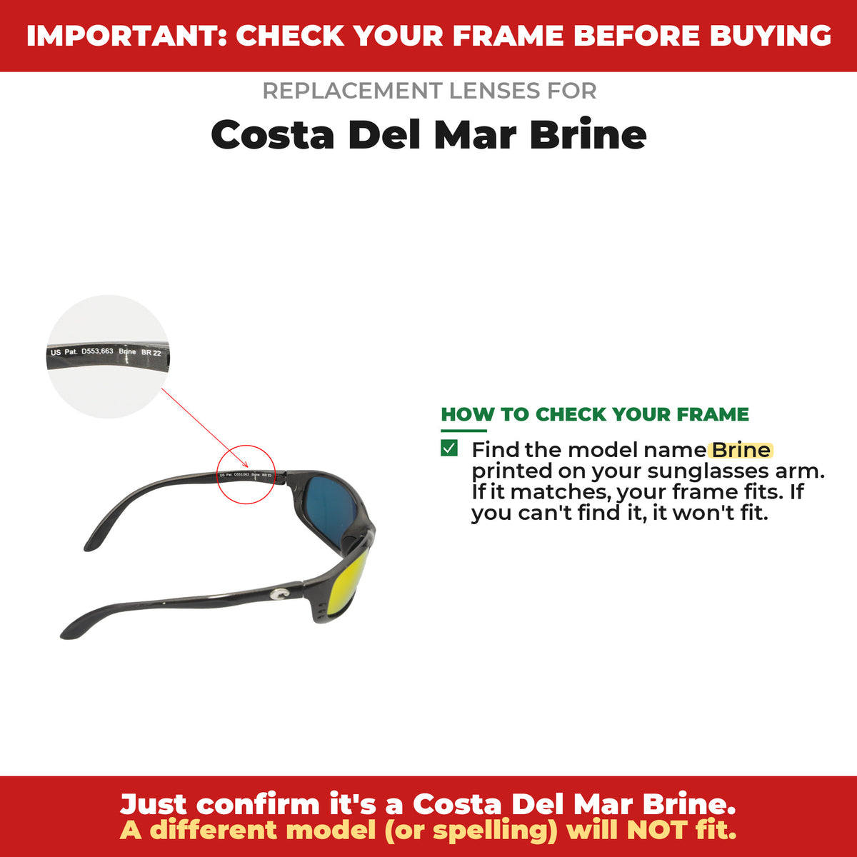 Verify your Costa Del Mar Brine frame##shared