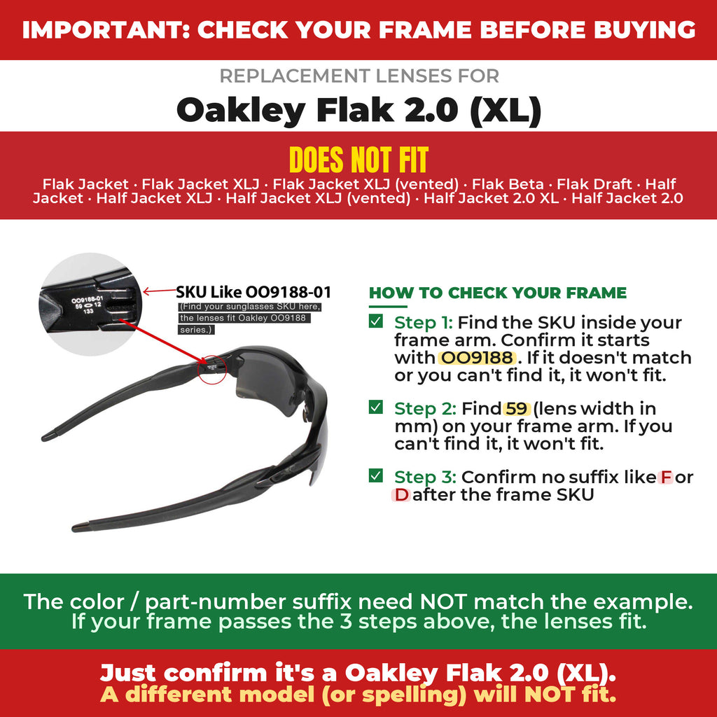 Verify your Oakley Flak 2.0 (XL) frame##shared