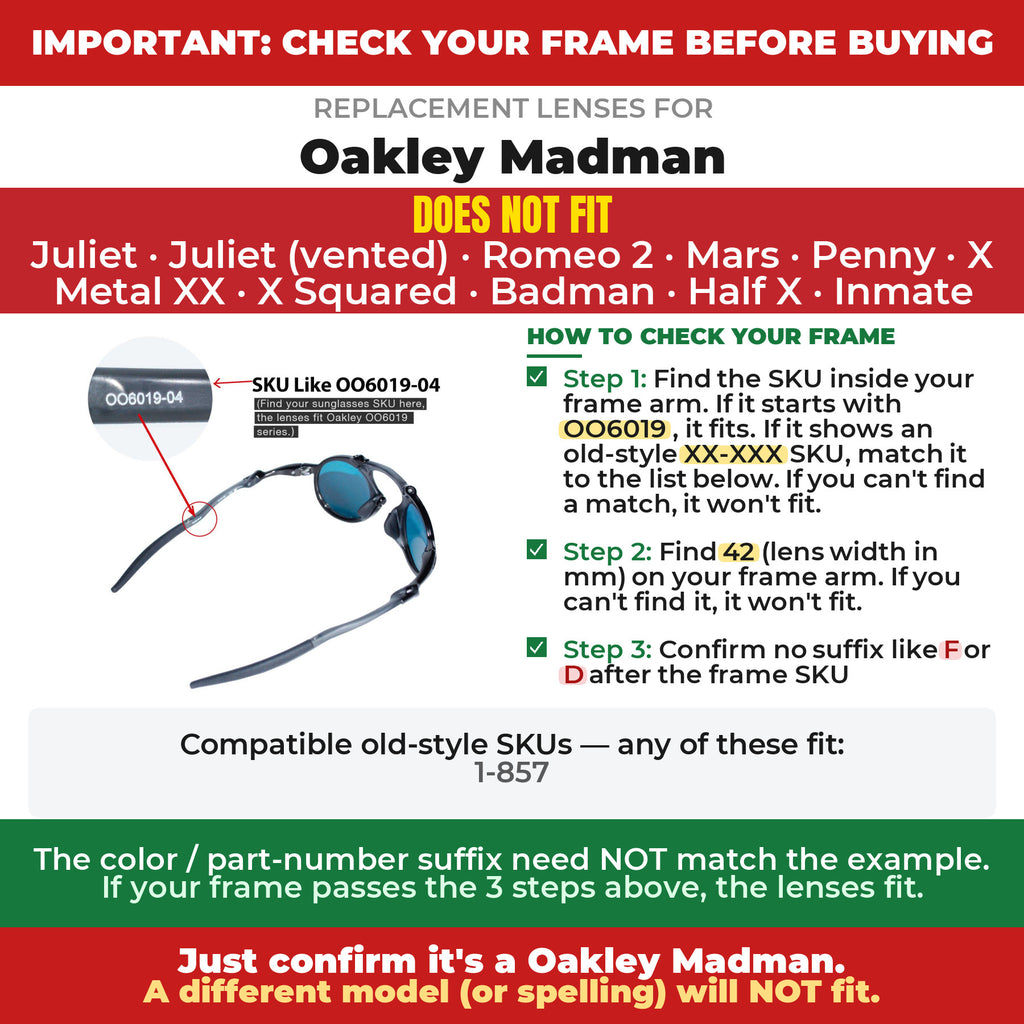 Verify your Oakley Madman frame##shared