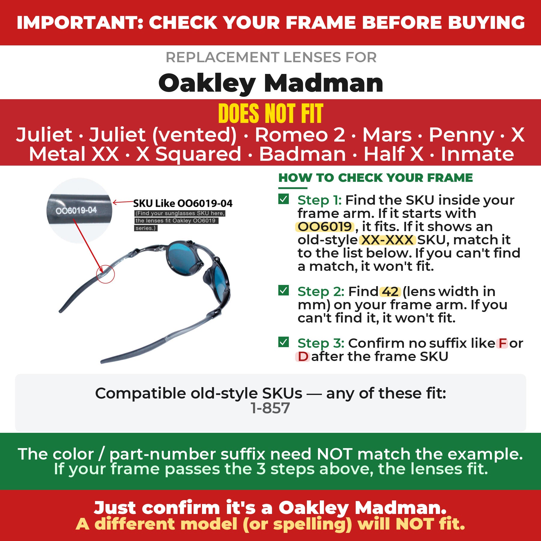 Verify your Oakley Madman frame##shared