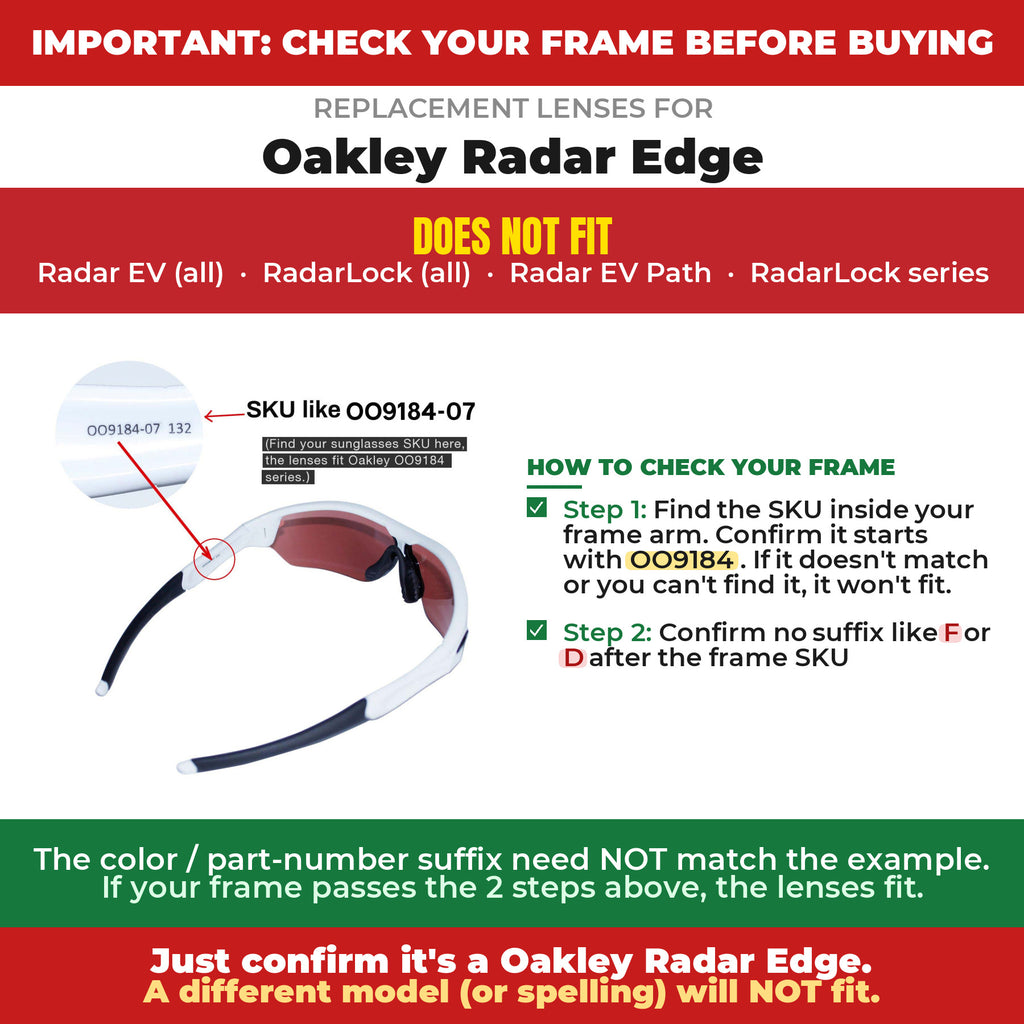 Verify your Oakley Radar Edge frame##shared