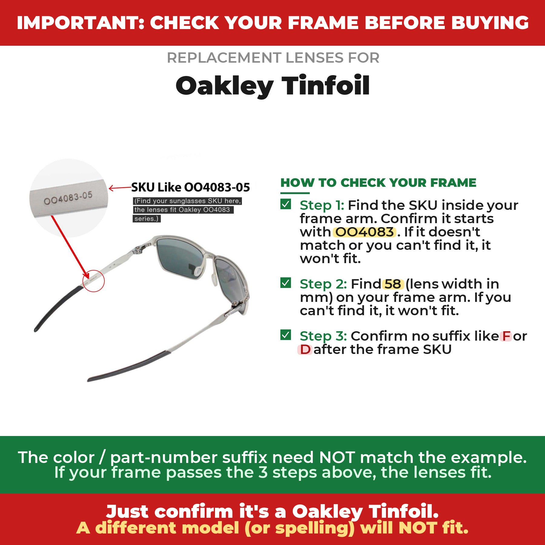 Verify your Oakley Tinfoil frame##shared