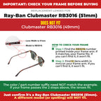 Verify your Ray-Ban Clubmaster RB3016 (51mm) frame##shared