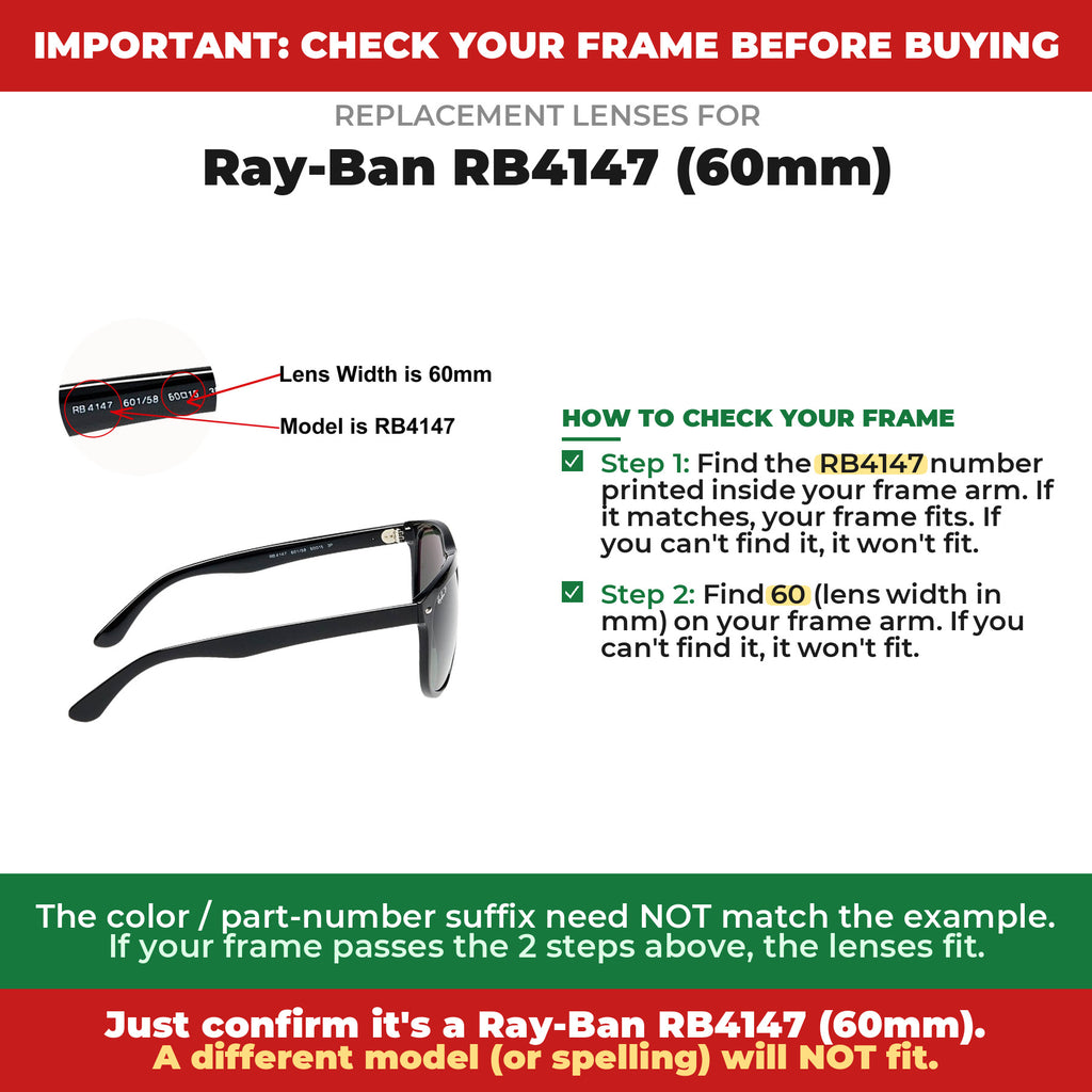 Verify your Ray-Ban RB4147 (60mm) frame##shared