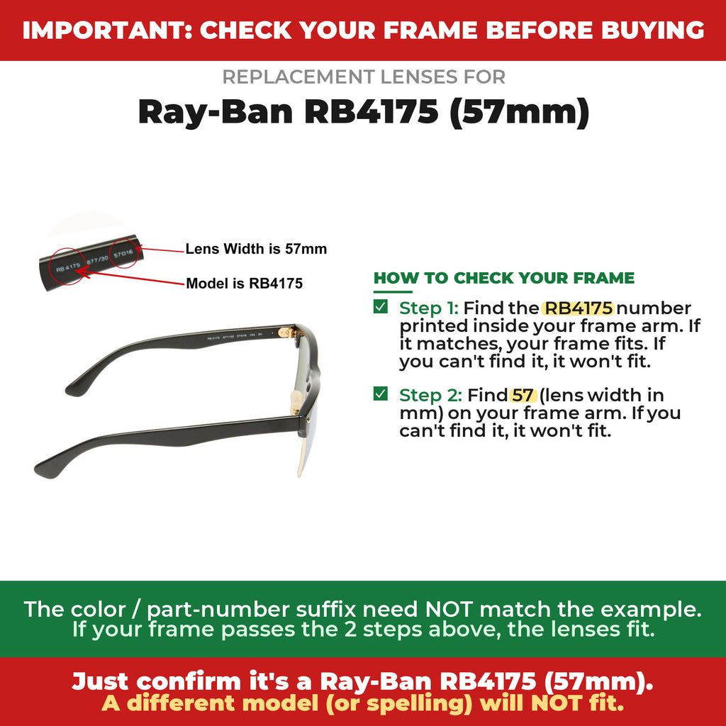 Verify your Ray-Ban RB4175 (57mm) frame##shared