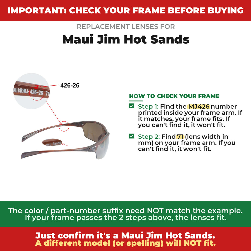 Verify your Maui Jim Hot Sands frame##shared