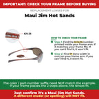 Verify your Maui Jim Hot Sands frame##shared