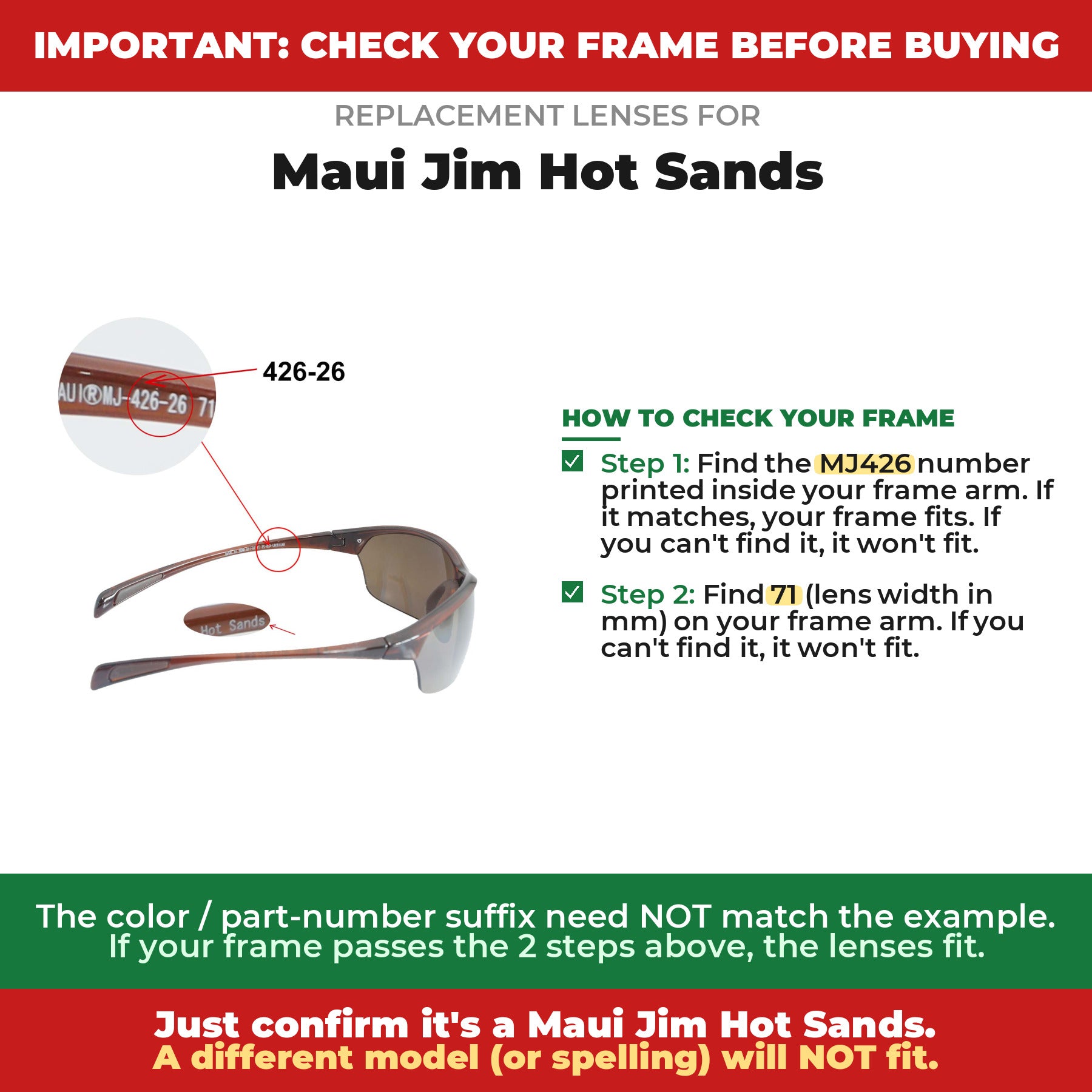 Verify your Maui Jim Hot Sands frame##shared