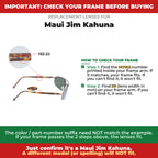 Verify your Maui Jim Kahuna frame##shared
