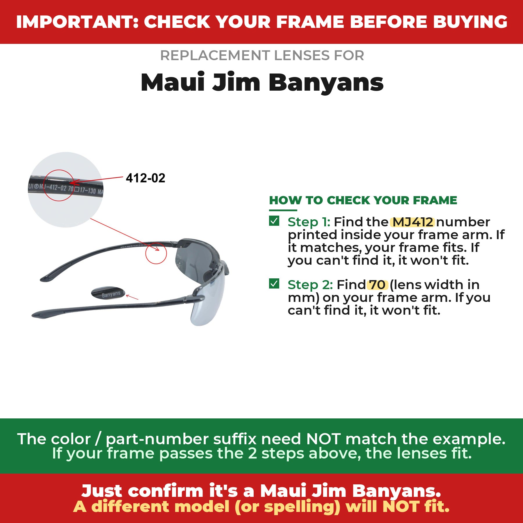 Verify your Maui Jim Banyans frame##shared