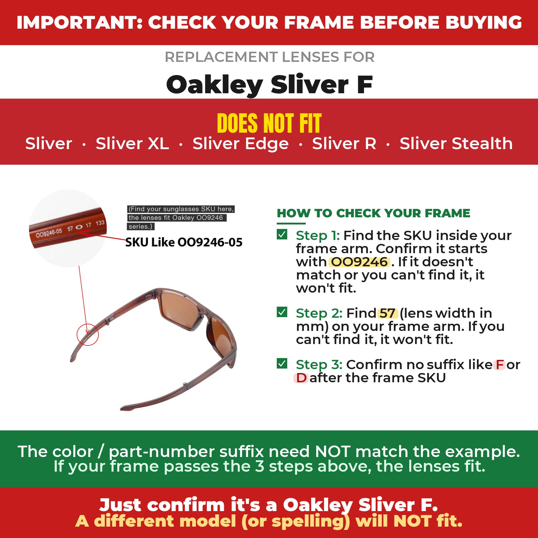 Verify your Oakley Sliver F frame##shared