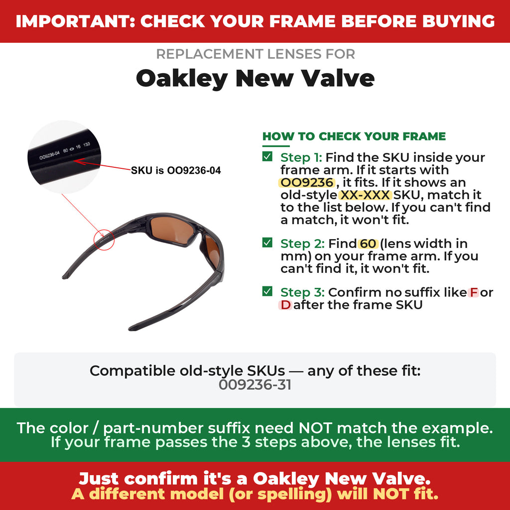 Verify your Oakley New Valve frame##shared