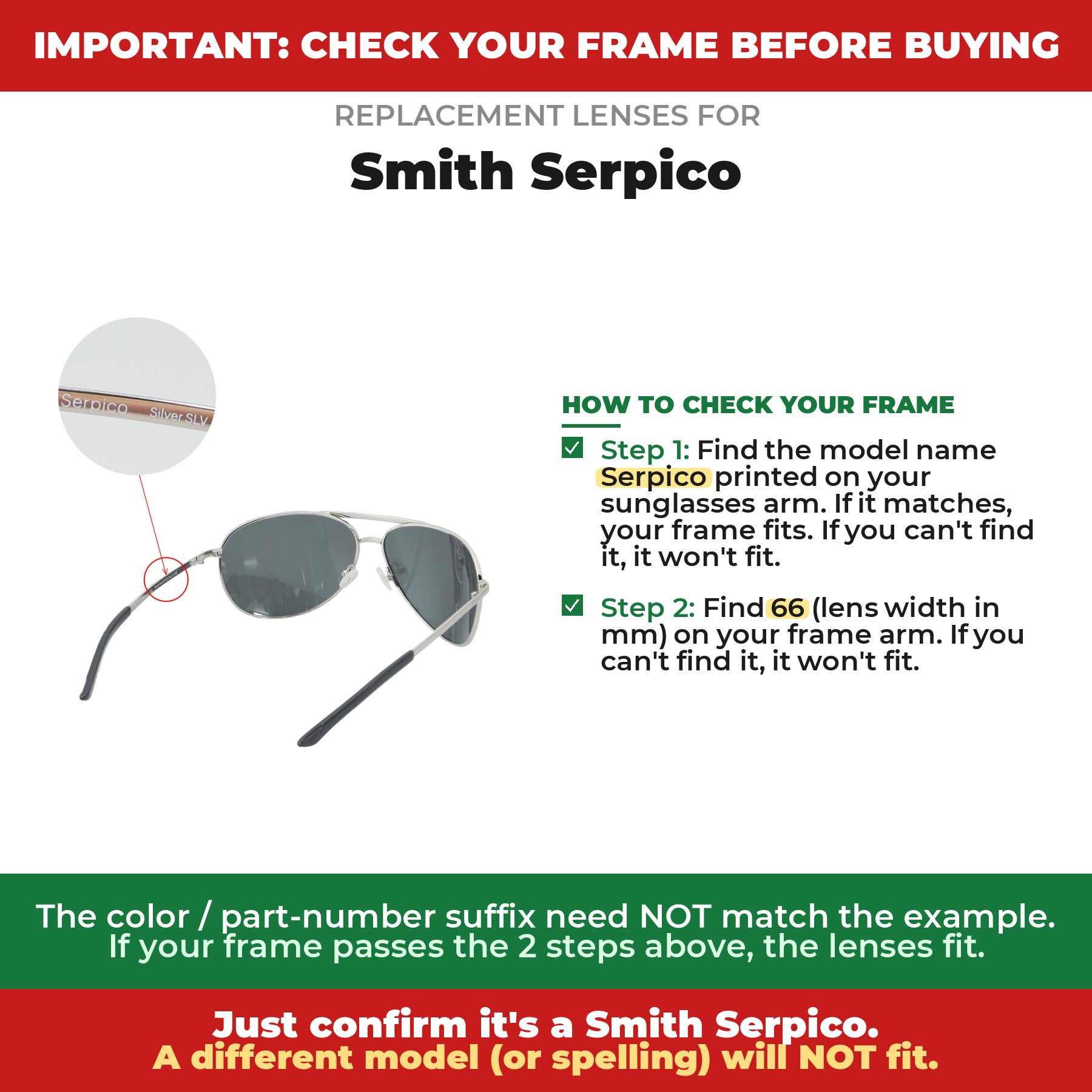 Verify your Smith Serpico frame##shared
