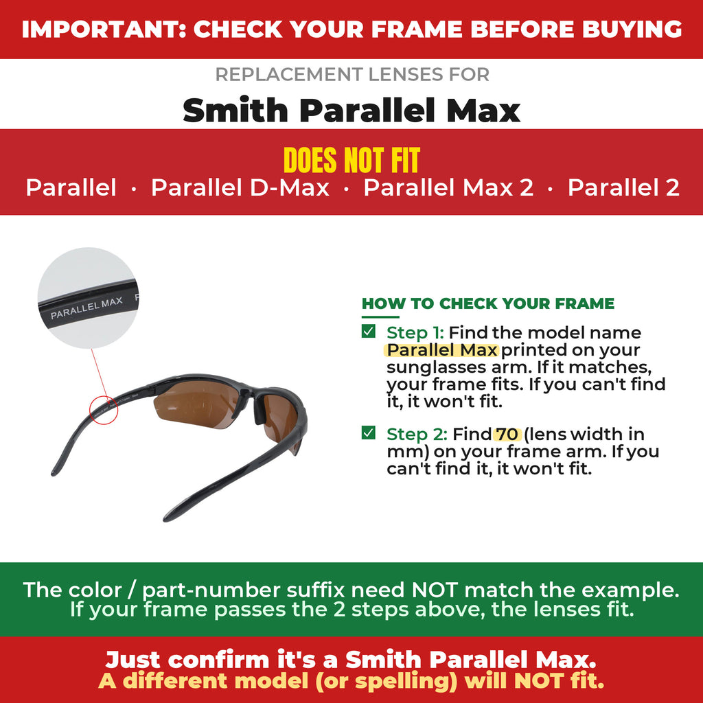 Verify your Smith Parallel Max frame##shared
