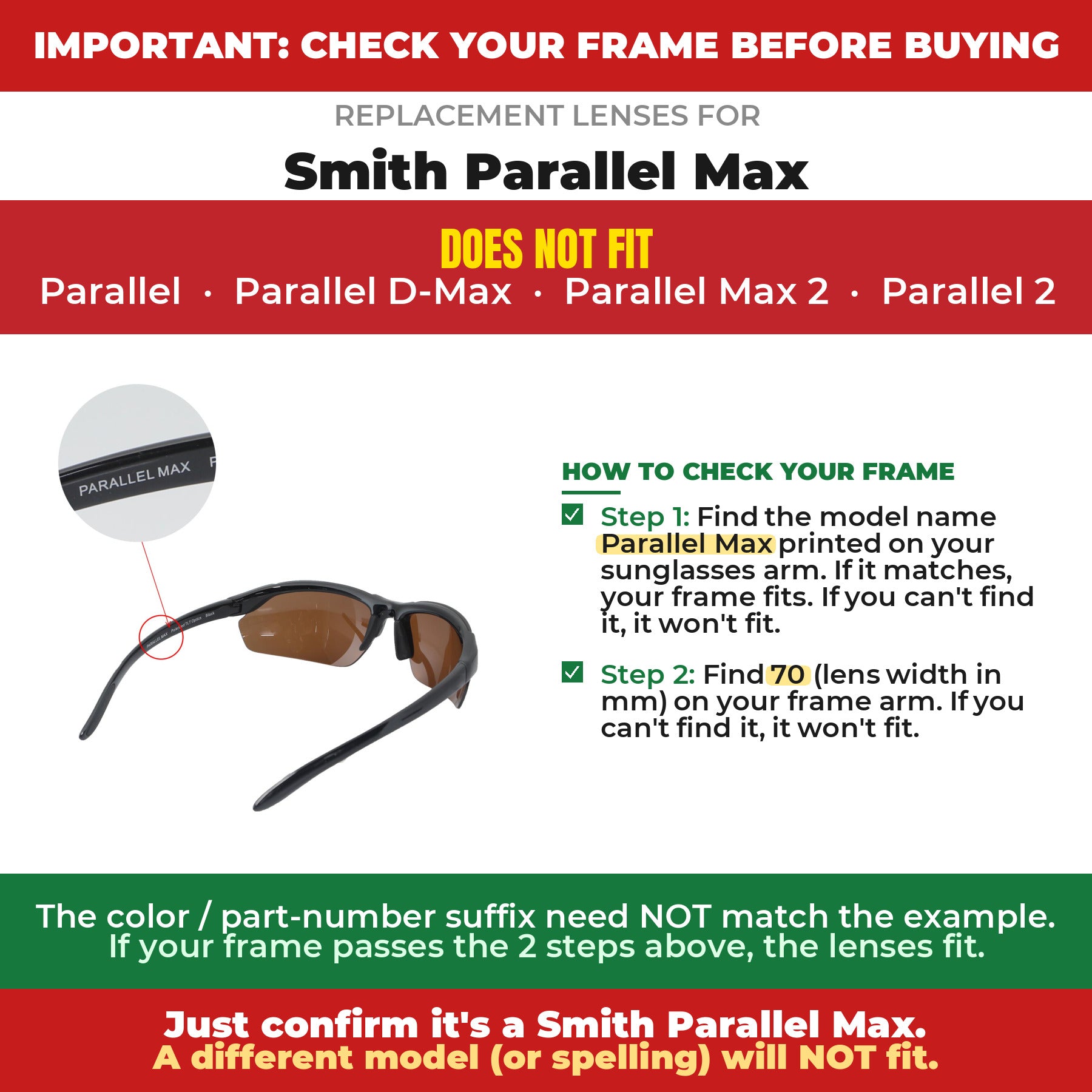 Verify your Smith Parallel Max frame##shared