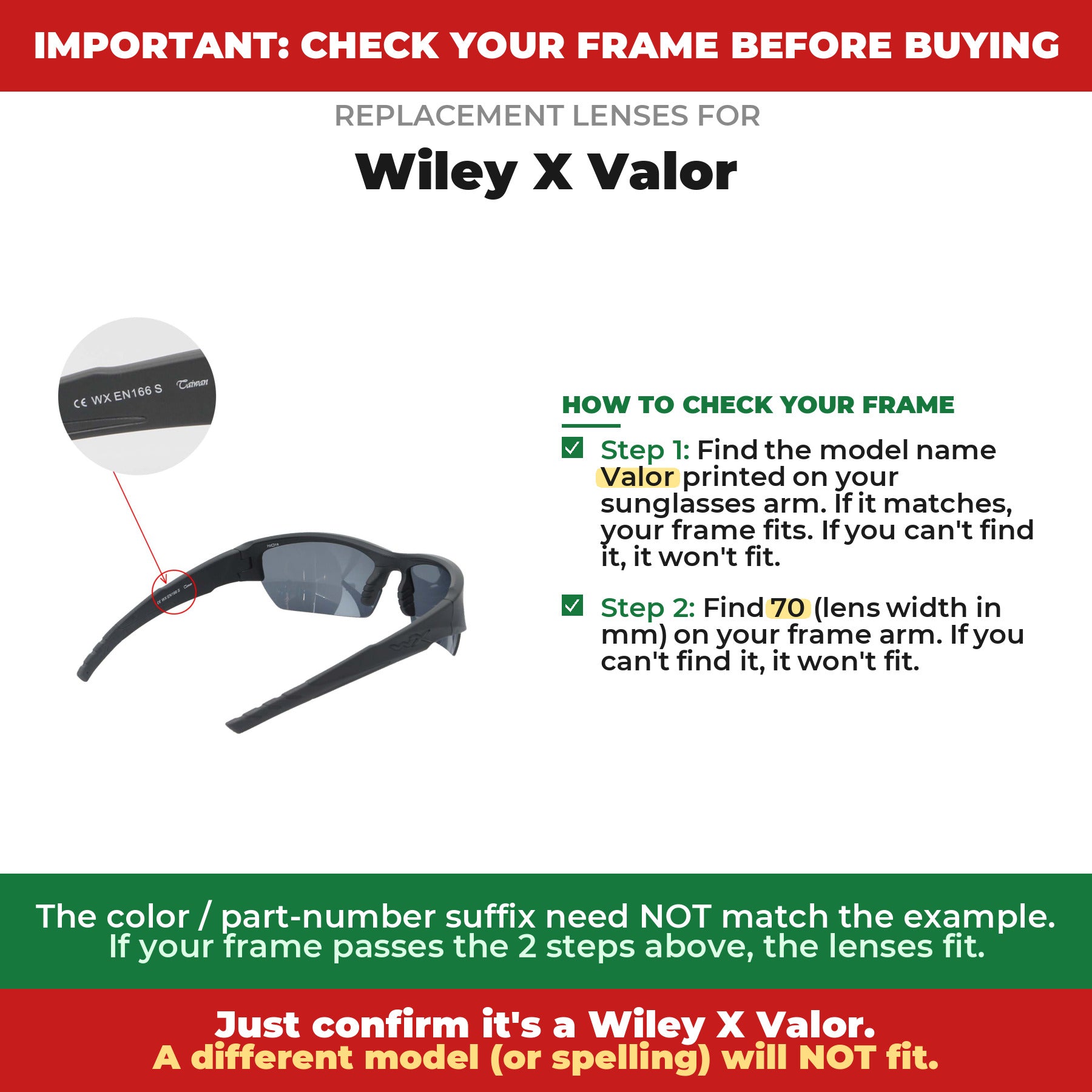 Verify your Wiley X Valor frame##shared