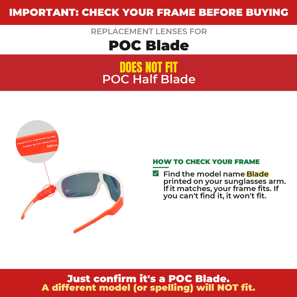 Verify your POC Blade frame##shared