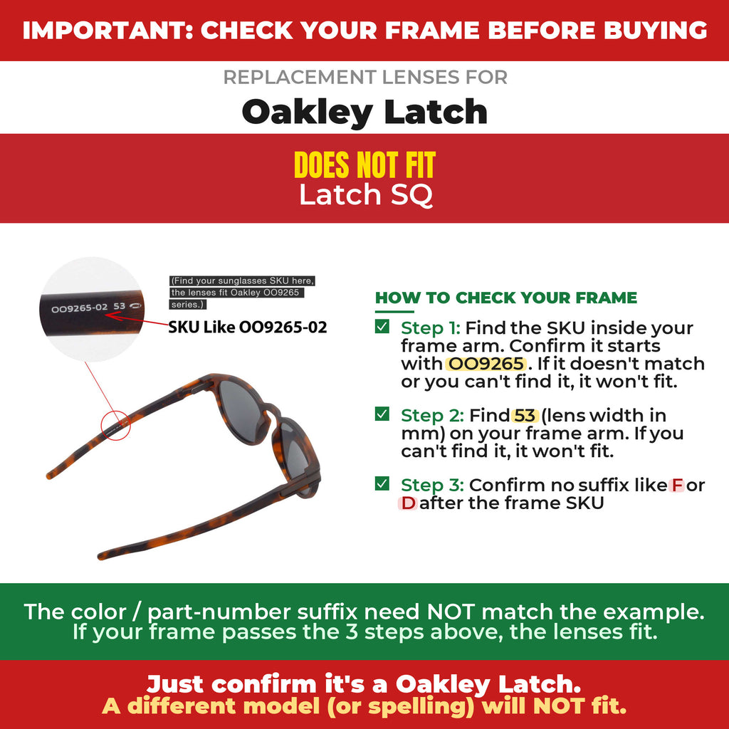 Verify your Oakley Latch frame##shared