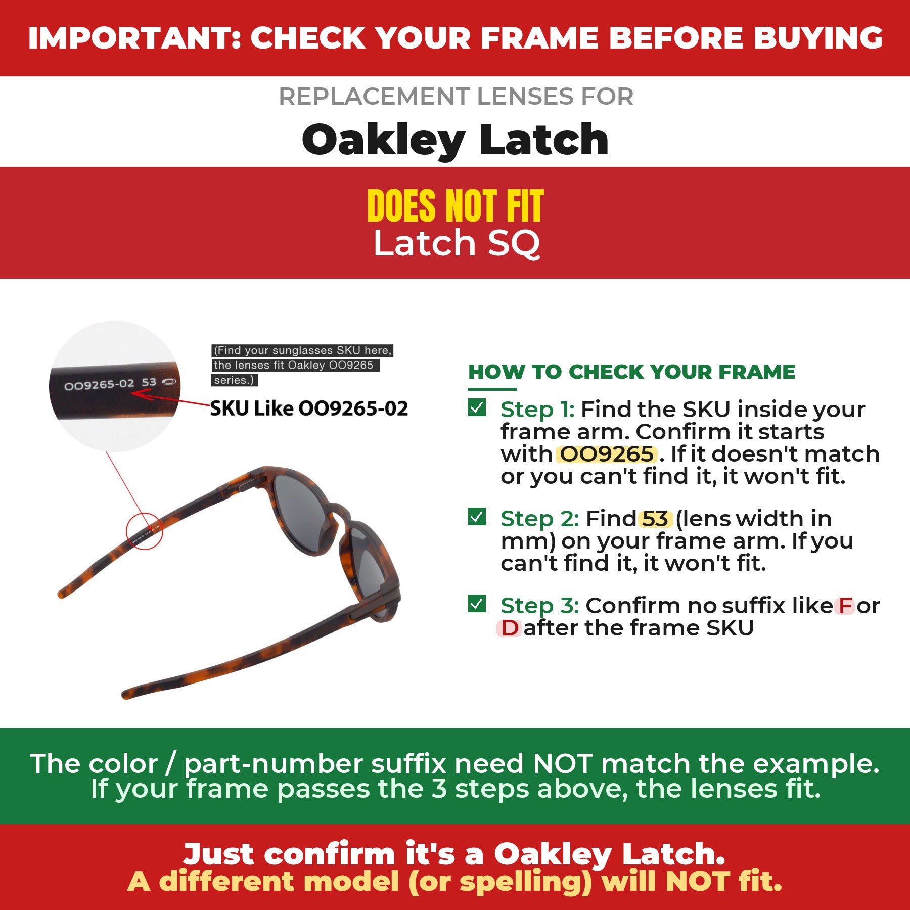 Verify your Oakley Latch frame##shared