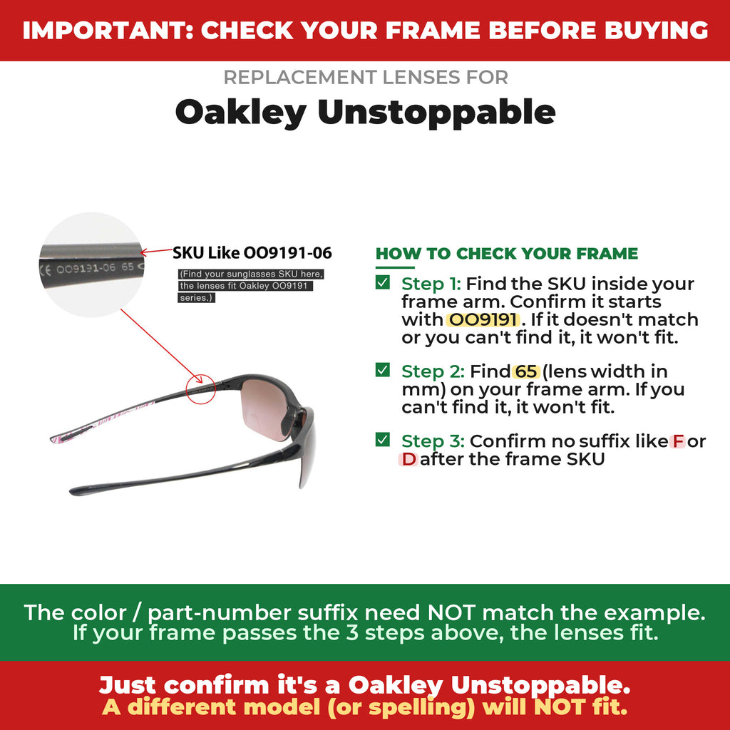 Verify your Oakley Unstoppable frame##shared